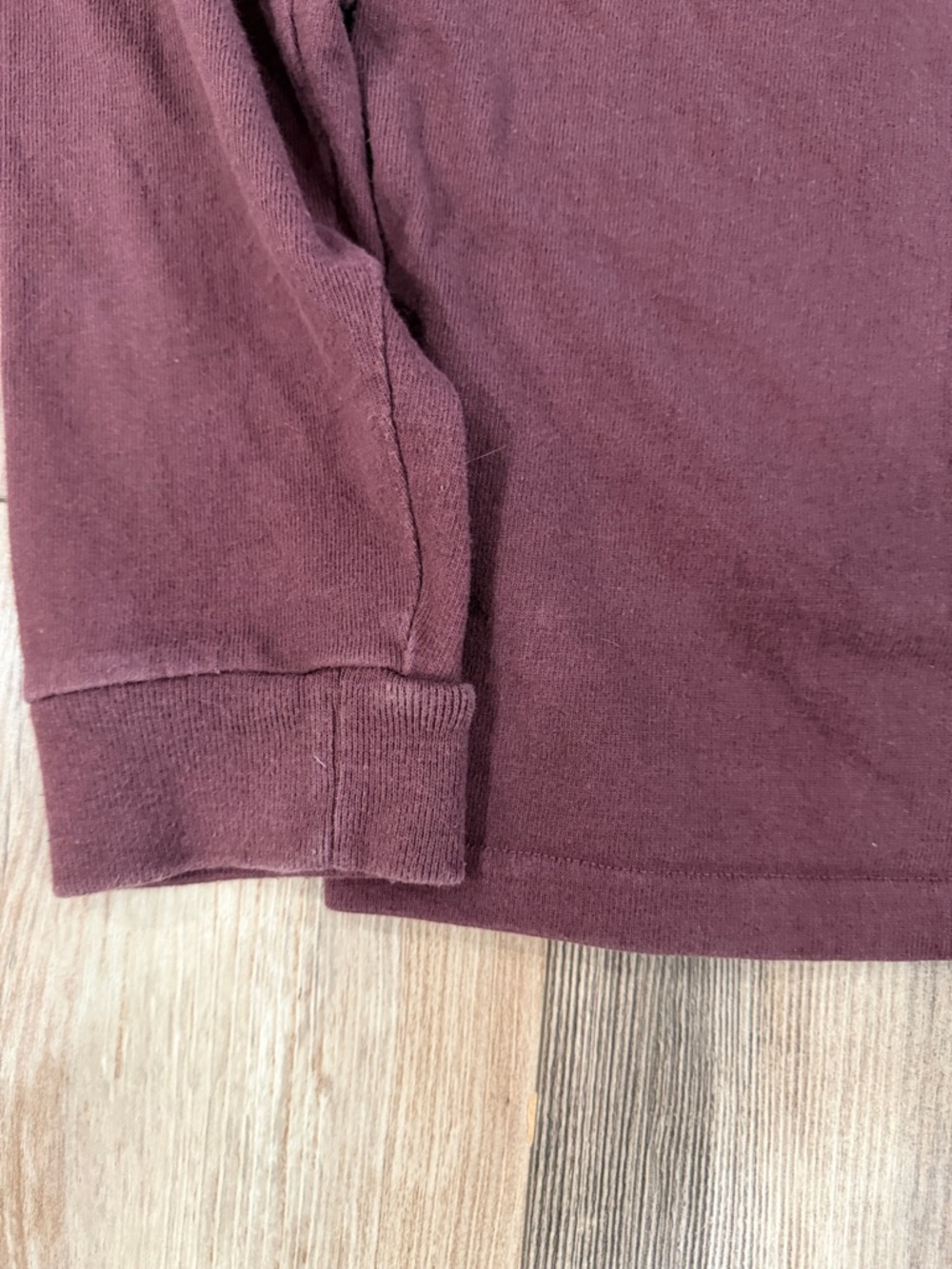 Madewell Allday Crewneck Pocket Tee Wine Men Size L - Picture 7 of 11